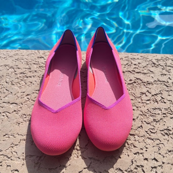 Rothy’s Tropical Pink 10.5 Round Toe Flats - Picture 2 of 7